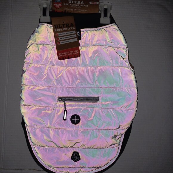 ARCADIA TRAIL ULTRA REFLECTIVE DOG JACKET PINK SIZE MEDIUM - Picture 2 of 8